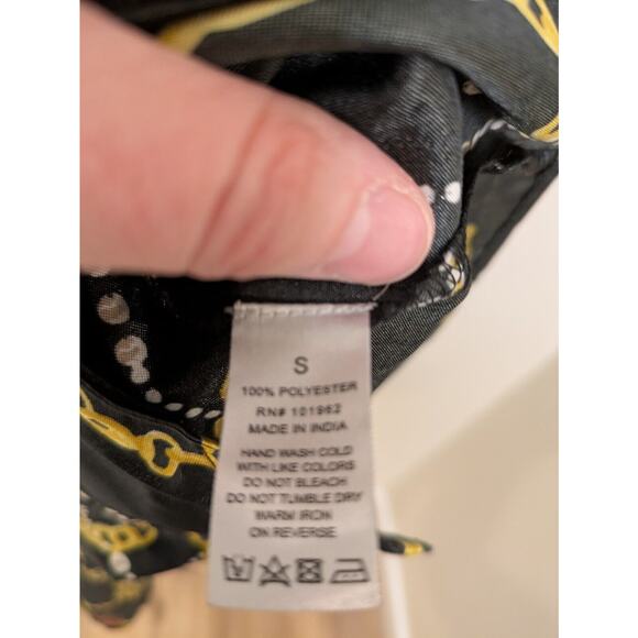 Bob Mackie Vintage Women's Dress Size M Black Long Sleeve Jewelry Design - Picture 4 of 6